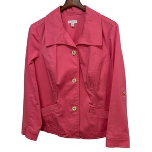 Blazer jacket Charter Club women’s 1X pink salmon bundle with top to layer